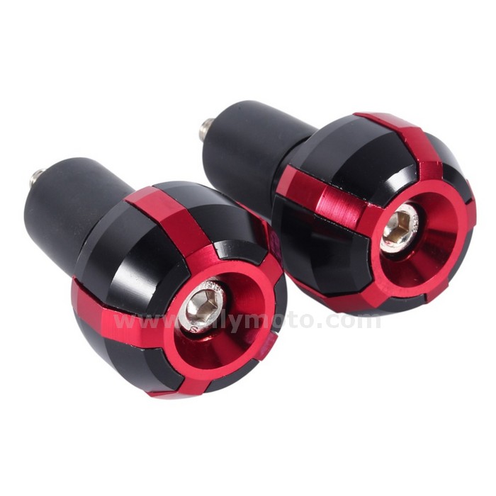 98 7-8 Motorcycle Anti Vibration Hand Grip Handle Bar Ends Weights Plug@2
